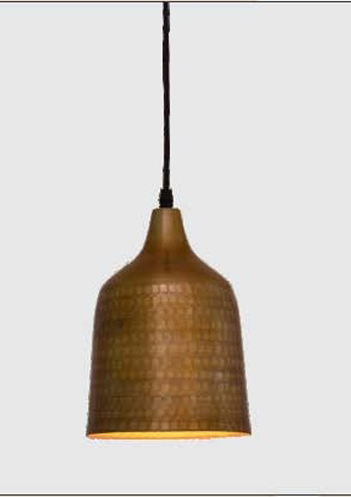 Beyond Lights - Hammered Metal Pendant- GL